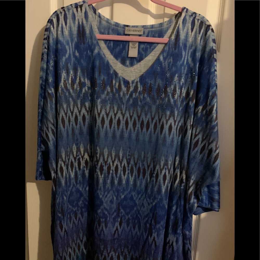 EUC Catherine’s Embellished knit blouse/sweater 3x